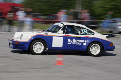 Per G. Hansen og Karsten M. Svensson i Porsche 911 3.0 RS.
(Foto: Motorsporten.dk)